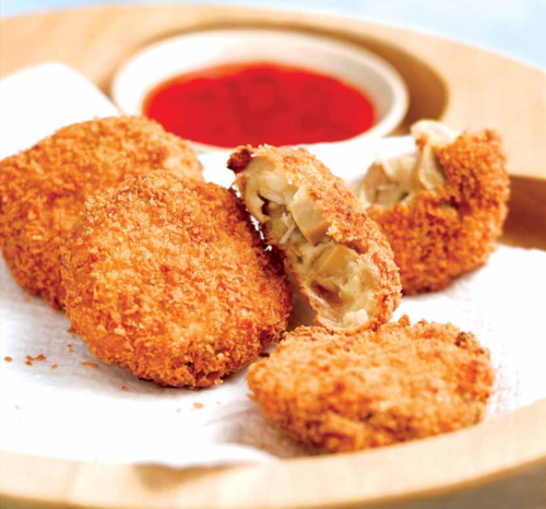 Croquettes de Poulet et Champignons