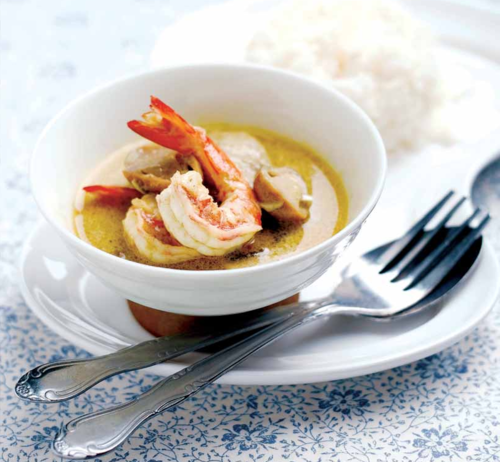 curry-vert-aux-crevettes-et-champignons