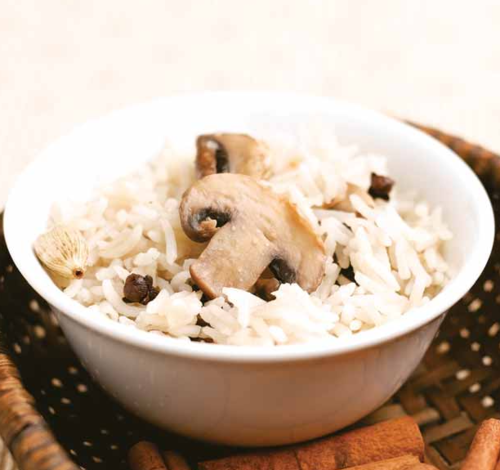 Khumbi Pulao (Riz aux Champignons)