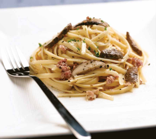 Fettuccine à la Sauce aux Champignons Shiitake